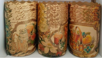 Форма для пасхи паперова, форма для випікання куліча 110х85 мм, 300 грамів, набір 50 шт.