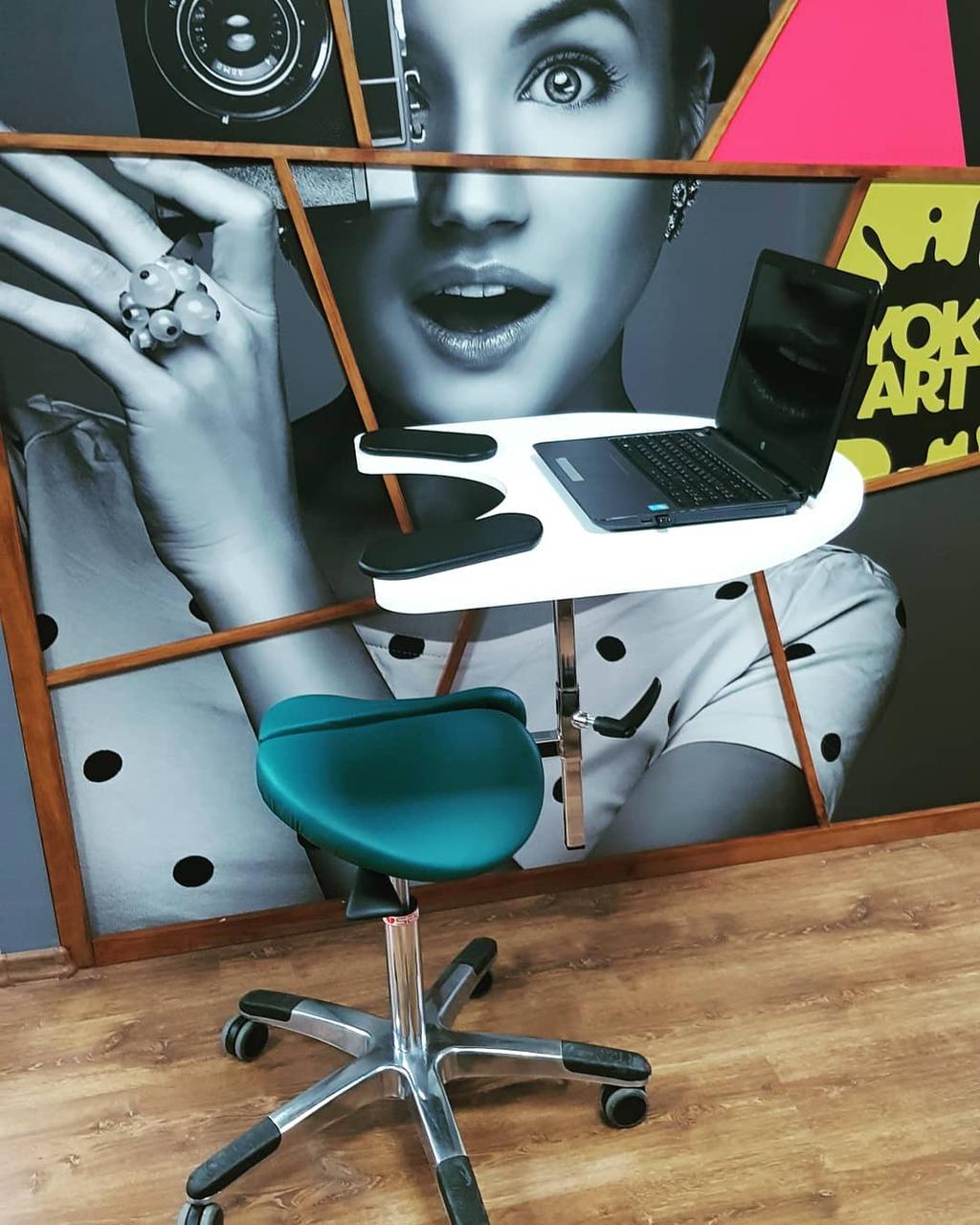 Мобільна ергономічна робоча станція Salli Elbow Table (стілець Salli Twin + стіл Salli Elbow Table), фото 1