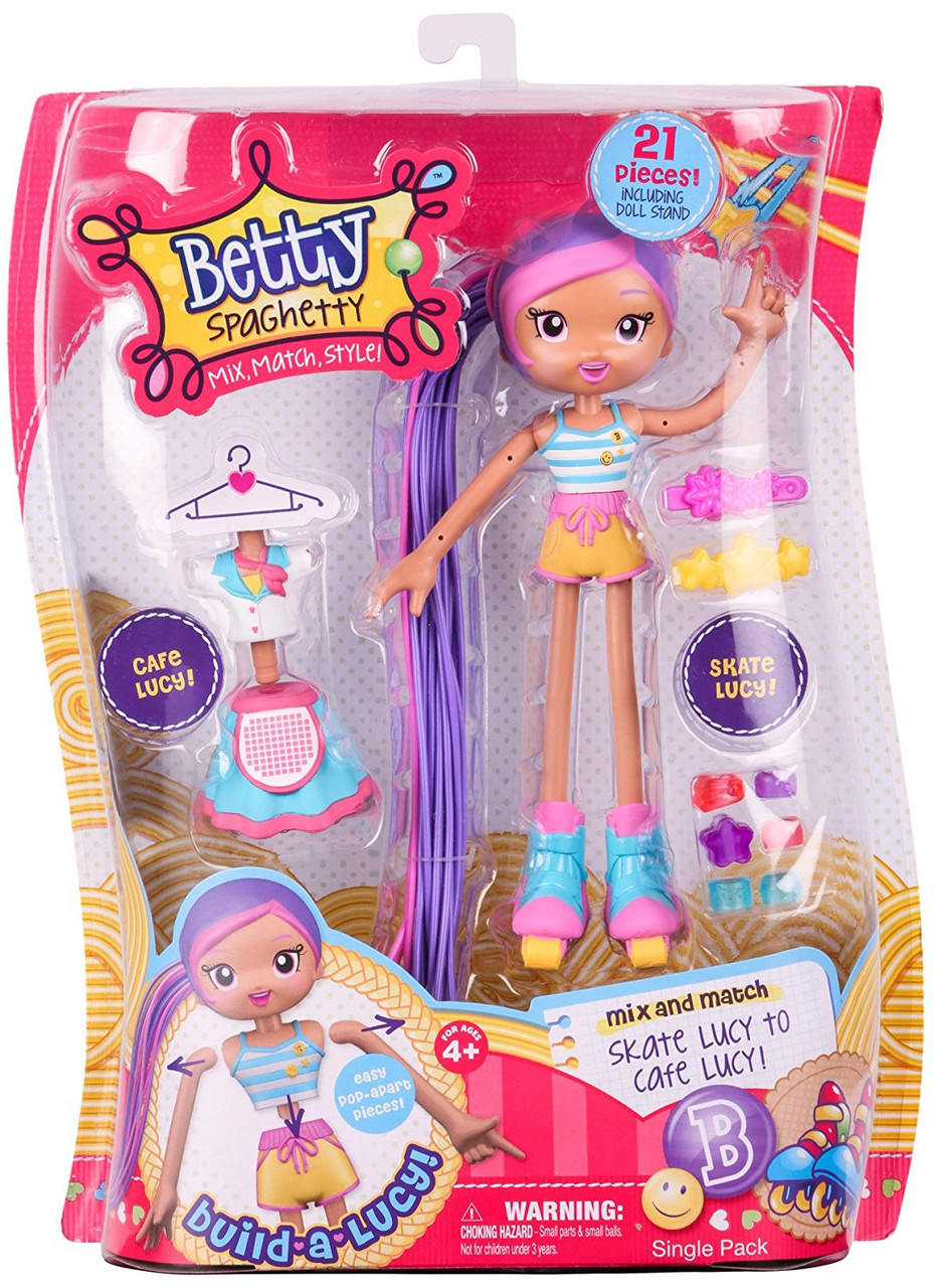 Кукла-конструктор Betty Spaghetty Luci Люси скейтер и официантка