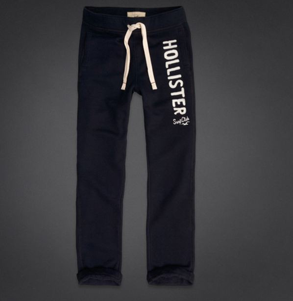 Мужские спортивные темно-синие штаны Hollister