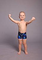 Оптом детские купальные шорты для мальчиков (арт. 821) 28-36р. синие