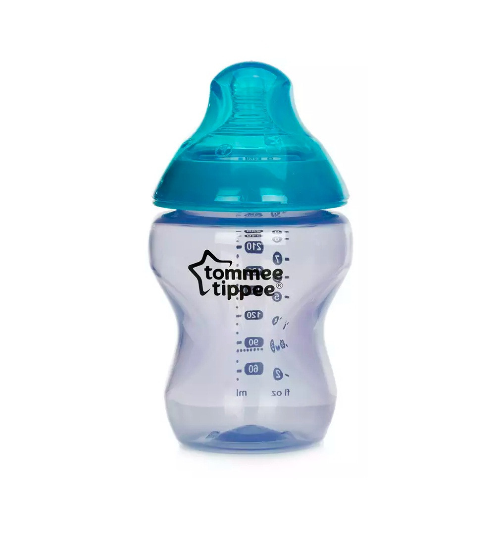 Пляшечка антиколікова Tommee Tippee Color бузкова з блакитним, 260 мл