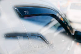 Дефлектори вікон (вітровики) Audi 100 4D 1982-1991 - (HEKO) (вставні, 2 шт.)