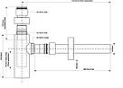 Сифон декоративний для умивальника без зливу McAlpine CA32EU-AB, фото 2