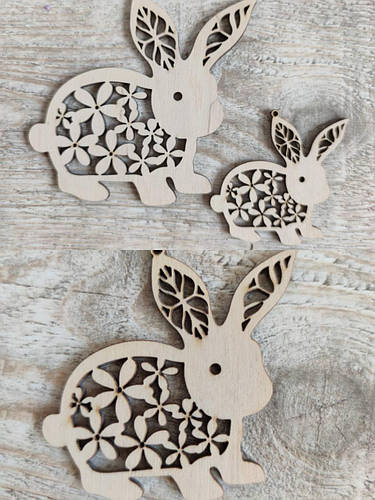 Пасхальный кролик с фанеры для творчества 7х7см, цена 16 грн — Prom.ua ...