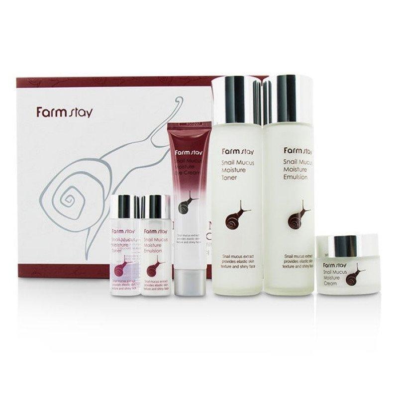 Farmstay Snail Mucus Moisture Skin Care 4 Set Набор средств с экстрактом улитки