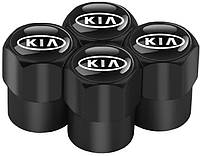 Колпачки на Ниппель Kia Black (4 шт)