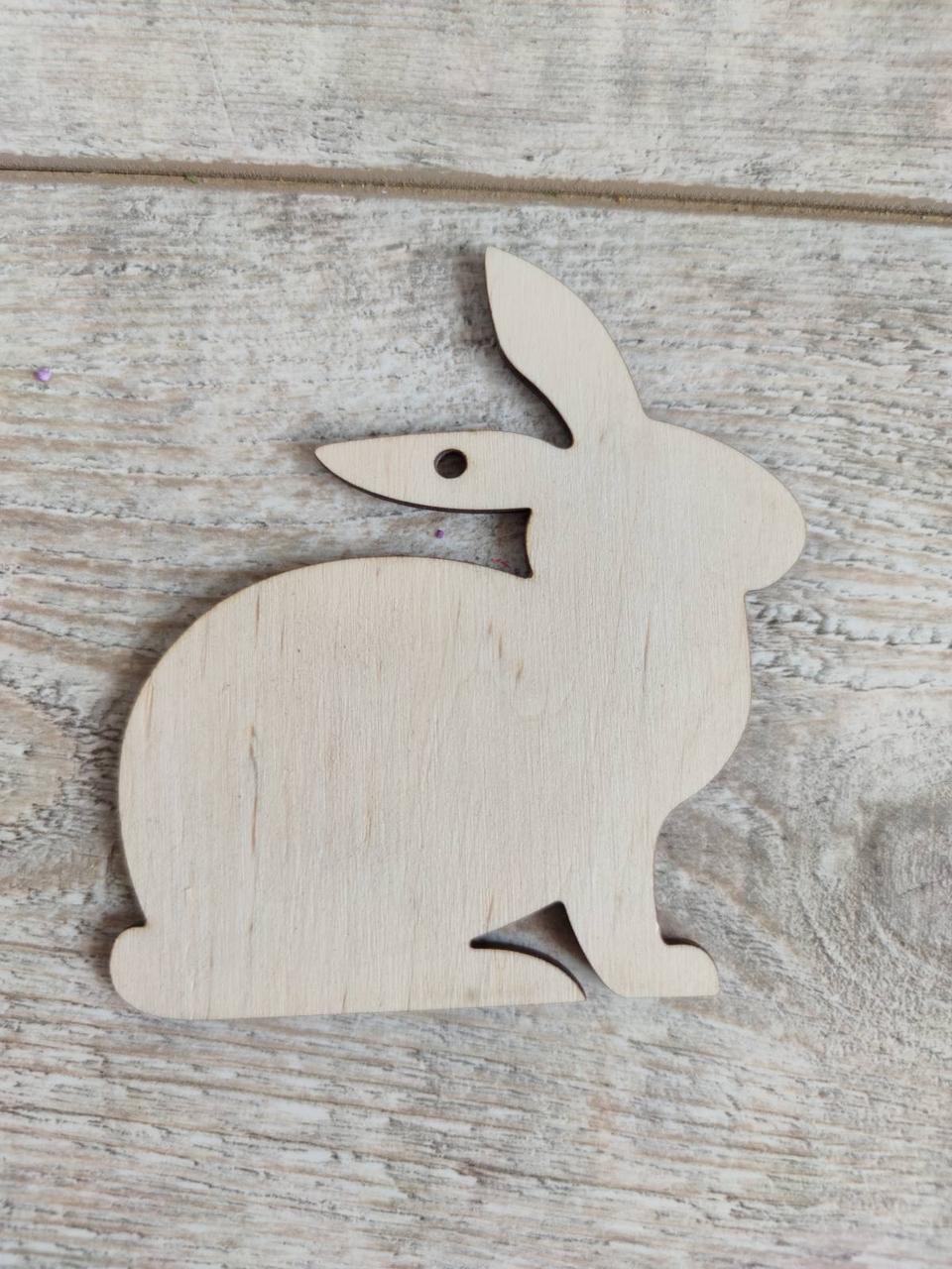 Купить Пасхальный кролик из фанеры для творчества h-12см, цена 46 грн ...