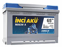 Акумулятор Inci Aku MaximA Gorilla 65Ah/640A L+ автомобільний (Інджі Акю) L2 065 064 113 АКБ Туреччина НДС