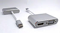 Конвертер USB Type C - to - VGA / HDMI Переходник MacBook iMac MHL