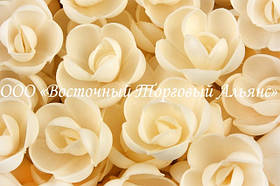 Вафельні квіти — Троянди Чайні великі — 56 шт.