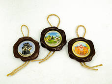 Магніт "Печатка" із зображенням та лінзою 32 мм