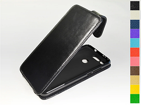 Відкидний чохол з натуральної шкіри для Huawei Honor View 20