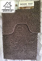 Набір килимків для ванної кімнати Локшина 80*50 см (Сірий)