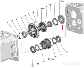 70-1721025 Шестерня понижуючого редуктора виробник, фото 3