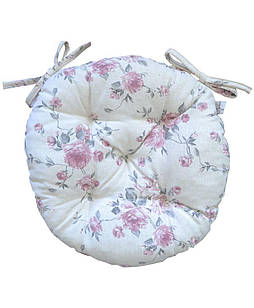 Подушка круглая на стул Bella Розы