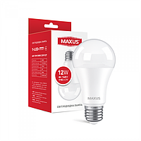 Лампа світлодіодна MAXUS 1-LED-777 A60 12W 3000K 220V E27