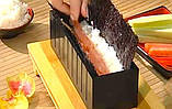Набір для приготування Суші та Ролів ( Мідорі) , Машинка для суші та ролів , Прилад для ролів ,Суші машина, фото 7