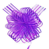 Бант-стяжка из органзы (15 см) Фиолетовый