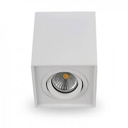Накладний світильник Feron ML305 GU10 акцентний спот 98х125мм (під змінну LED лампу) прямокутний білий