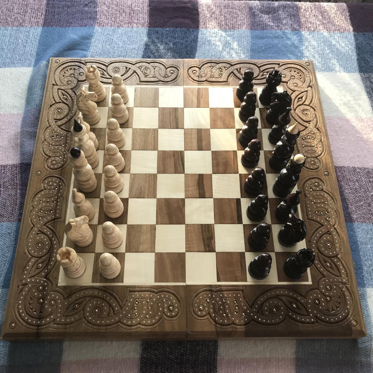 Шахматы-нарды-шашки 50 см на 50 см Королевские 17 - фото 4 - id-p1153344140