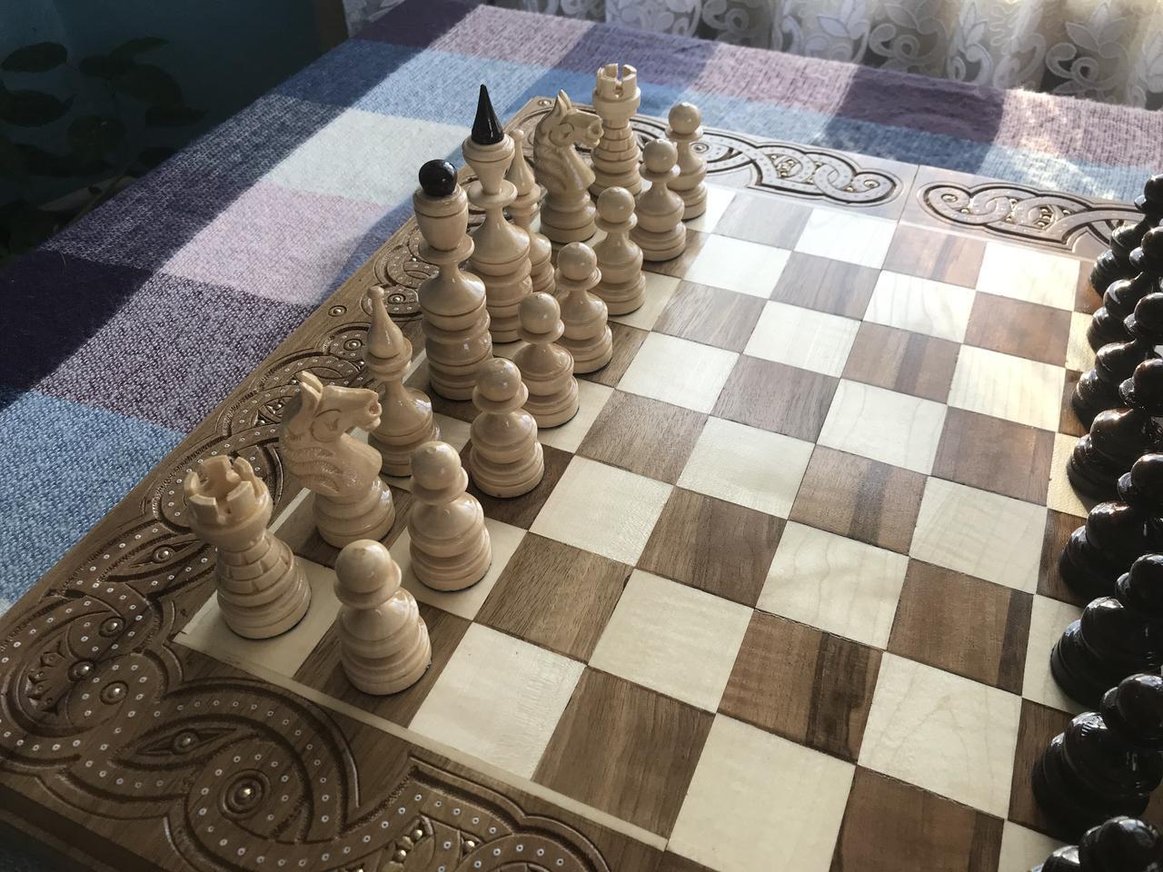 Шахматы-нарды-шашки 50 см на 50 см Королевские 17 - фото 7 - id-p1153344140