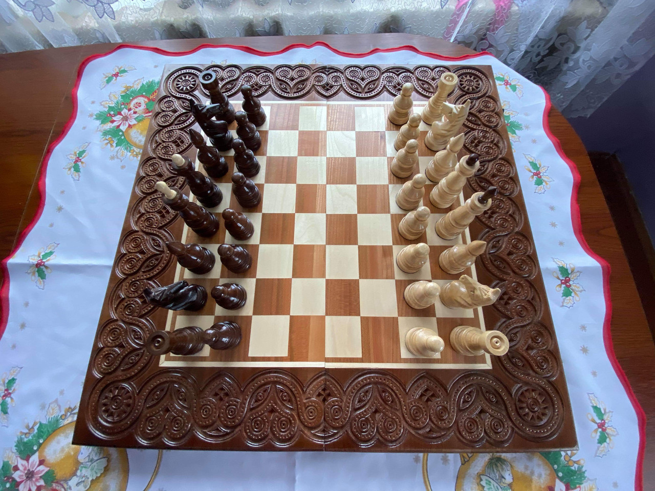 Шахи-нарди-шашки 55 см на 55 см Королівські 31, фото 1