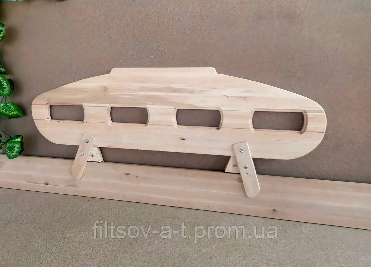 Деревянный защитный бортик - прищепка для детской кровати "Лунтик" (цвет на выбор) - фото 3 - id-p1152881423