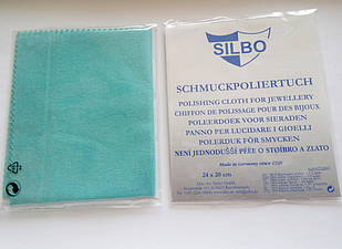Тканинна серветка Silbo для чищення ювелірних виробів з срібла та золота