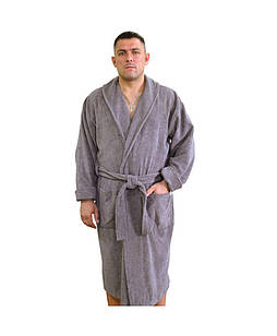 Халат махровий чоловічий сірий