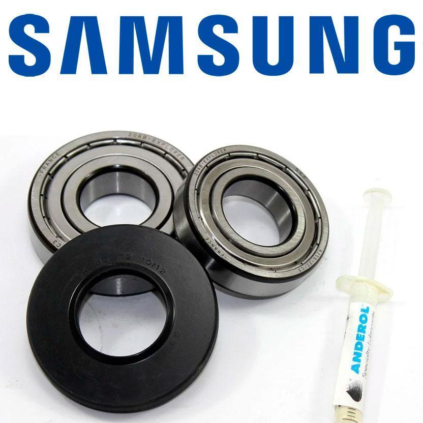 Комплект для ремонту пральної машини Samsung підшипники 6306 ZZ, 6205 ZZ та сальник 35*72*10/10