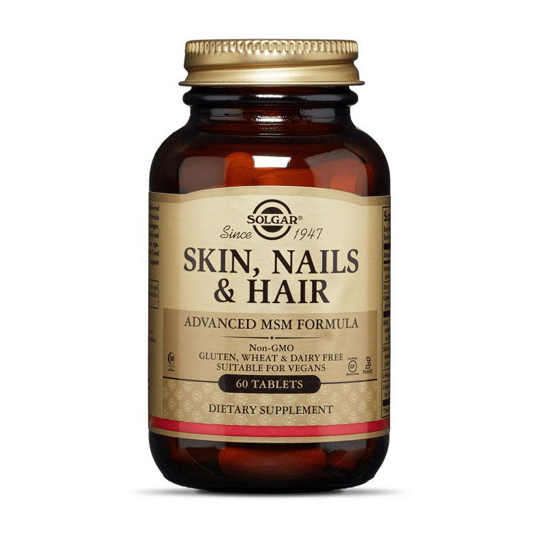 Витамины для кожи, волос и ногтей Solgar Skin Nails & Hair 60 tabs - фото 1 - id-p1147272122