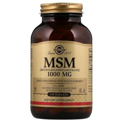 Метилсульфонілметан Solgar MSM 1000 120 tabs