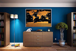 Скретч карта світу Scratch Map Deluxe Edition black, фото 5