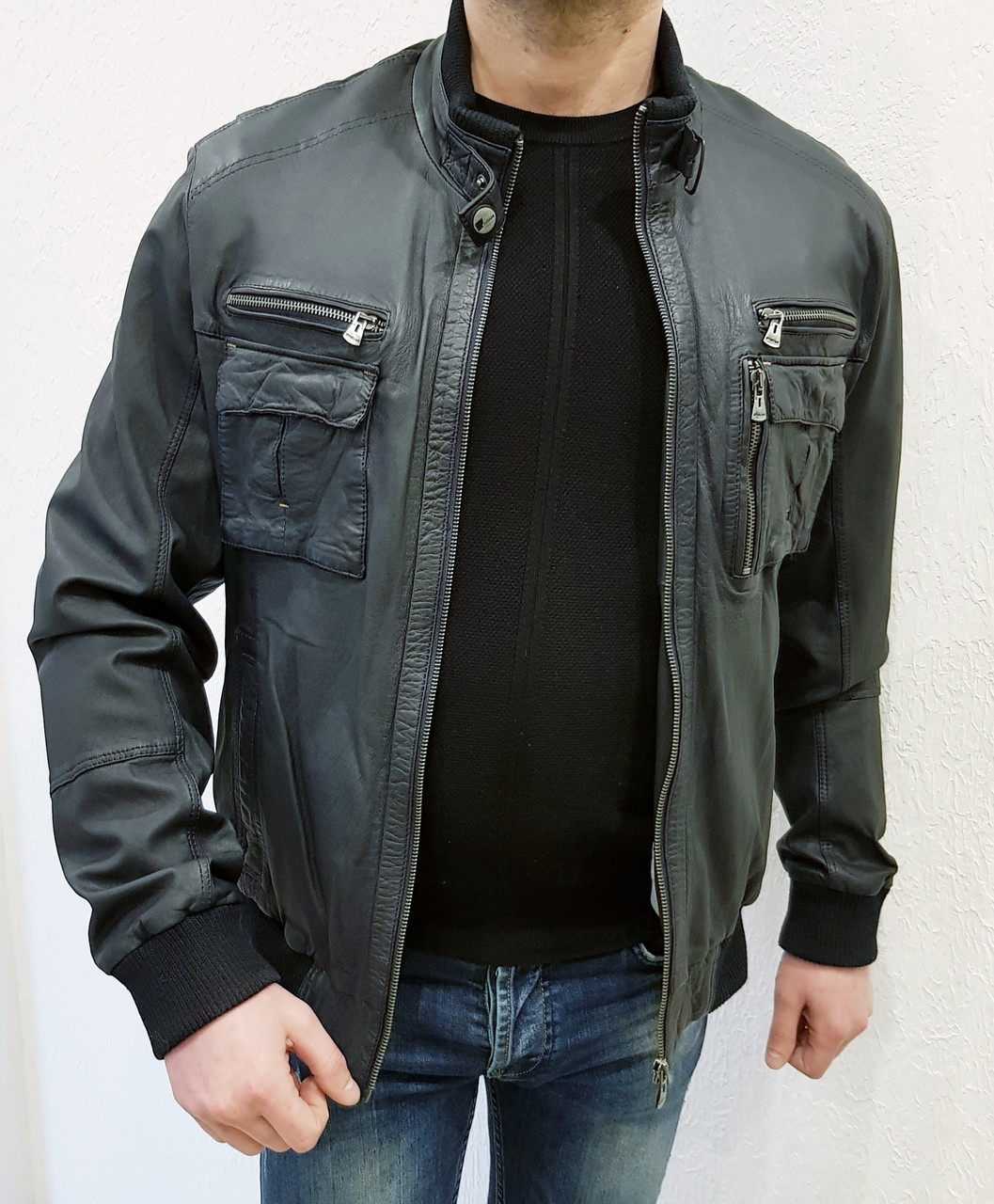 Куртка мужская кожаная Fabiani