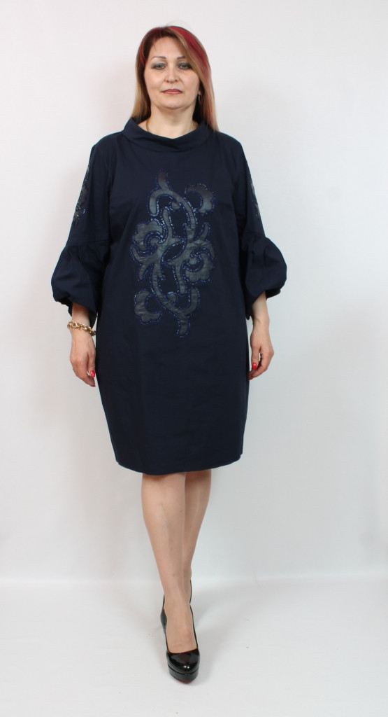 Турецьке жіноче плаття з візерунком, великих розмірів 50-62