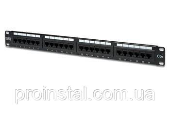 Патч-панель DIGITUS 19" 1U, 24 порта, Cat.5e UTP в сборе, фото 1