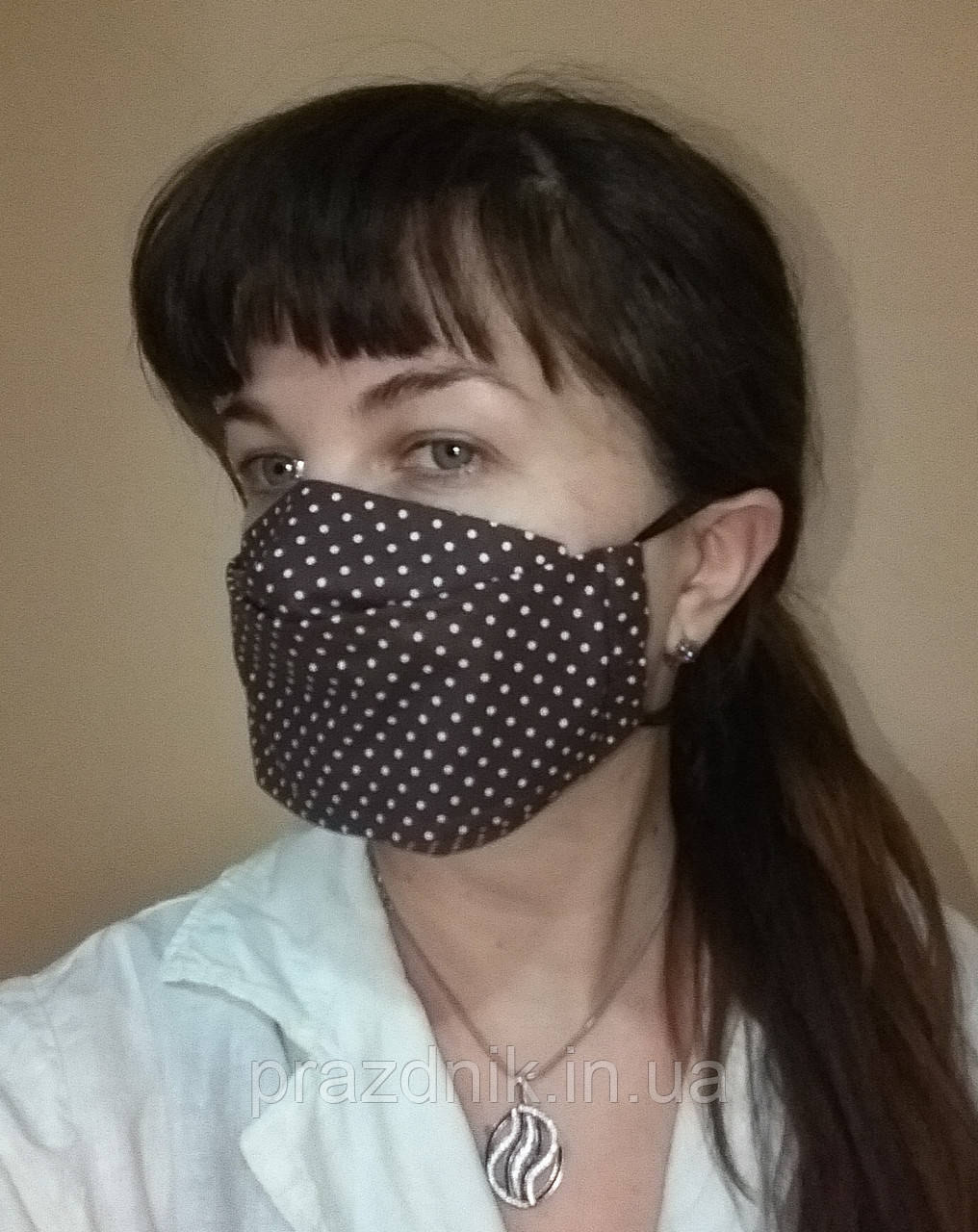 Маска захисна бавовняна принт