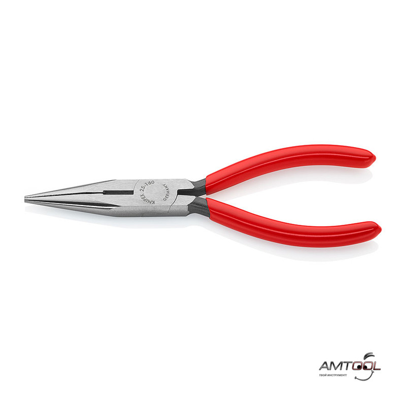 Плоскі круглогубці з різальними крайками 160 мм — Knipex 25 01 160
