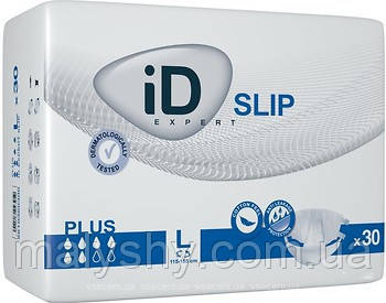 Підгузники для дорослих ID expert slip L (115-155 см), 30 підгузків