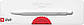 Ручка Caran d'Ache 849 Chevron біла з червоним + box CC0849.018 (7630002340076), фото 5