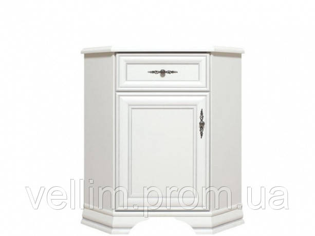Комод кутовий Gerbor Кентукі KOMN1D1S L/Р 59×90,5×59 білий альпійський