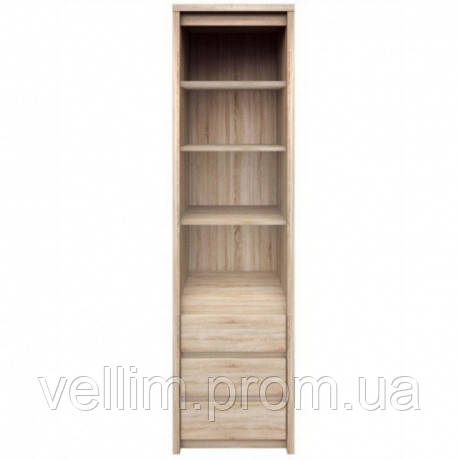 Книжкова шафа ВМВ Нортон REG1D3S 57×210×40 дуб сонома