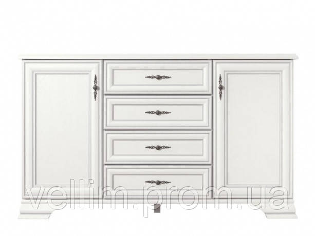 Комод Gerbor Кентукі KOM2D4S 154,5×90,5×44,5 білий альпійський