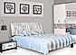 Ліжко двоспальне Світ Меблів Бася Нова Нейла (+каркас) 180х200 чорний глянець/білий глянець, фото 3