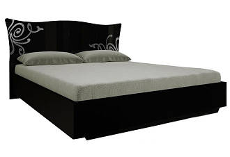 Ліжко двоспальне MiroMark Богема (піднімальний) + каркас 180х200 чорний глянець
