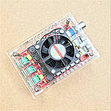 Xh A101 Високопродуктивна цифрова плата підсилювача Tda7498 з корпусом і вентилятором 2*100 Вт, фото 6