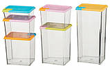 Набір контейнерів прозорих для сипучих продуктів Supretto, 6 шт., фото 2