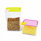 Набір контейнерів прозорих для сипучих продуктів Supretto, 6 шт., фото 6