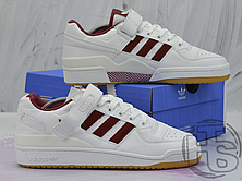 Чоловічі кросівки Adidas Originals Forum Low Red/White-Gum B37769, фото 2